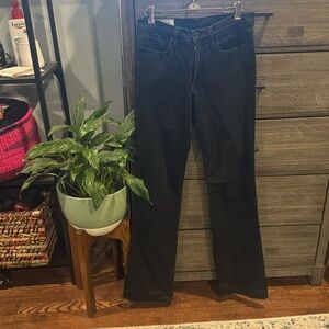 Gap Perfect Boot Mid rise Jeans Size 6 Tall Black wash
